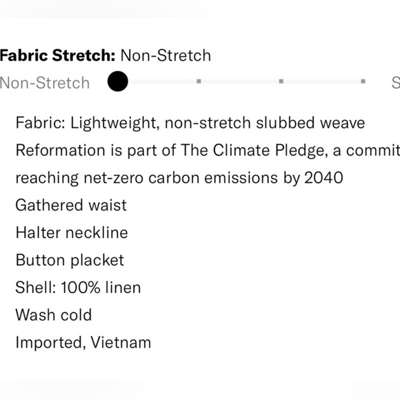 NWT • Reformation Mariela White Linen Dress - Picture 3 of 5